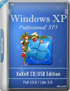 Windows XP Pro SP3 XaKeR CD/USB Edition Full 13.0/Lite 3.0 (Ru) [19/12/2018]